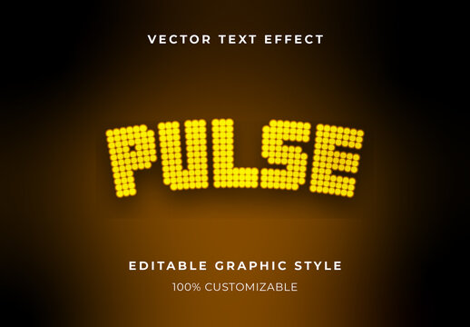 Yellow Light Dotted Text Effect