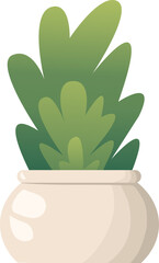 plant in pot illustration suitable for decoration, greeting cards, stickers, editing, pattern,  and emoticons.