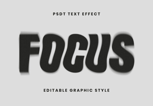 Black Dissolving Text Effect Blurry Distorted Font