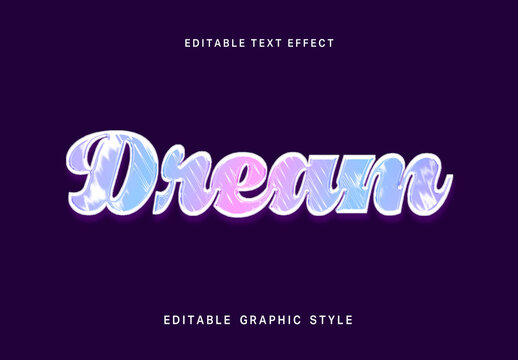Pink And Blue Holographic Gradient Text Effect Balloon Glossy Script Font
