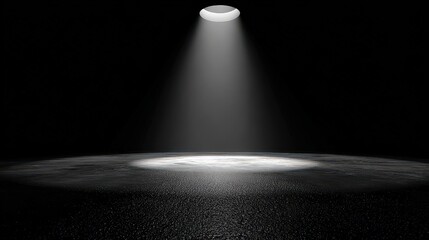 Spotlight On Dusty Surface