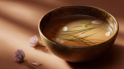 beauty water with flowers