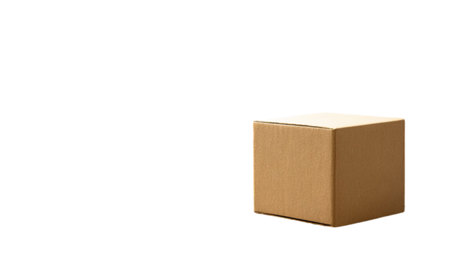 Brown cardboard box with open flaps versatile packaging container for storage shipping and delivery isolated on white background