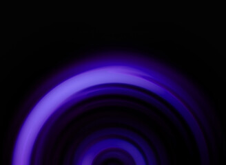 Circular motion blur in vibrant blue graphic creates a modern abstract background
