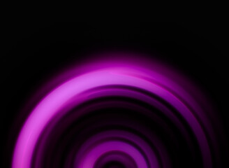 Circular motion blur in vibrant purple provides a dynamic abstract graphic effect