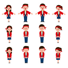 大売り出しセールの販売スタッフセット