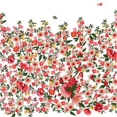 Flower abstract seamless pattern design background suitable for home decore and wallpaper purpose
