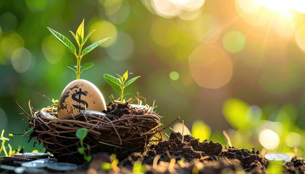 A symbolic image representing financial growth and investment