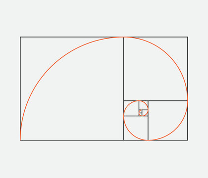 This icon is a Fibonacci Spiral, an aesthetic representation of the Golden Ratio which is called phi derived from the increasing sizes of squares in the Fibonacci Sequence.