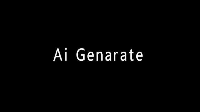 White text " Ai Genara" with a vertical line cursor on a black background artificial intelligence generative