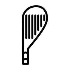 Sand Wedge Vector Line Icon Design