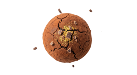 Cracked Earth Globe with Falling Debris.