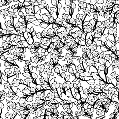 Flower abstract seamless pattern design background suitable for home decore and wallpaper purpose
