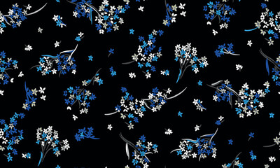 Flower abstract seamless pattern design background suitable for home decore and wallpaper purpose
