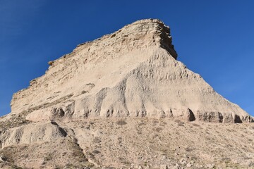 Butte in the grassland