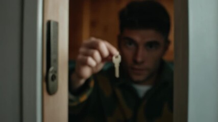 Key in Hand Symbolizing New Beginnings and Opportunities for Change