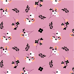 Flower abstract seamless pattern design background suitable for home decore and wallpaper purpose
