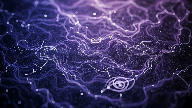 Elegant blue network connections convey digital transformation and modern technology concepts