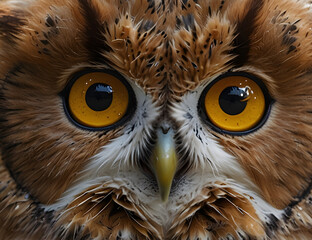great horned owl eyes
