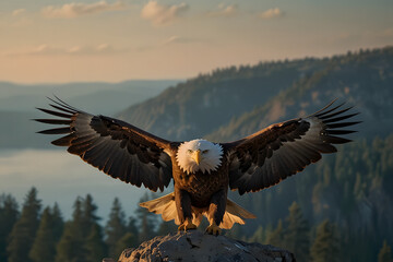 eagle in flight