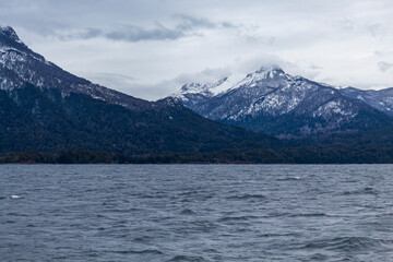 San Carlos de Bariloche Patagonia Argentina glacial lake Nahuel Huapi, next to the Andes Mountains