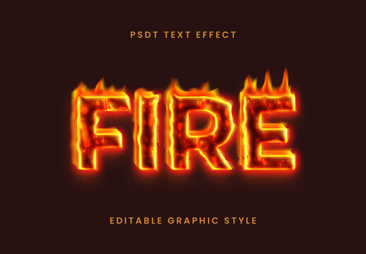 Fire Burning Lava Text Effect Font