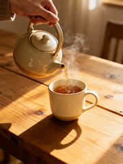 Warm Lifestyle Moment with Tea