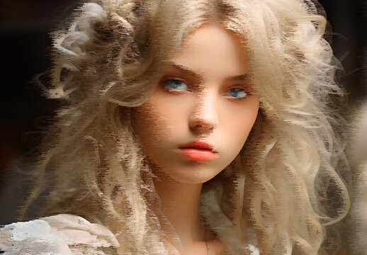 White And Beige Frequency Wave Photo Effect
