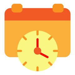 Work Schedule Vector Flat Icon Design