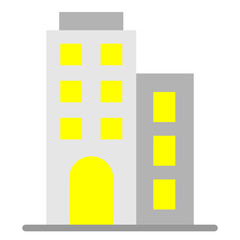 Corporate Office Vector Flat Icon Design