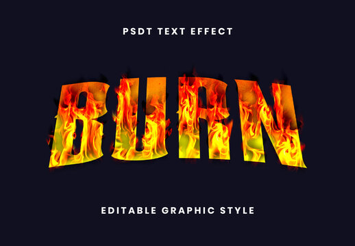 Fire Burning Flame Text Effect Font