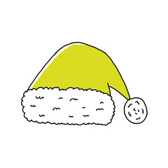 サンタクロース帽子のイラスト