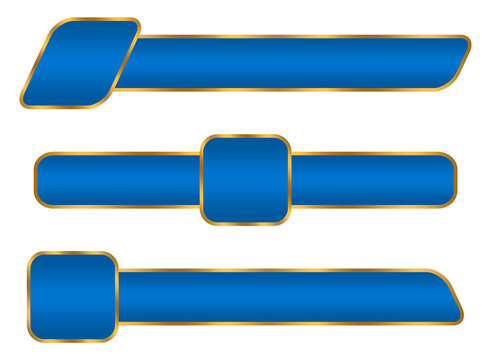 set design elegant lower third blue text box with gold line banner template png file transparent design