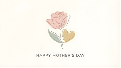 Pink vector rose illustration for a vintage floral wedding card design