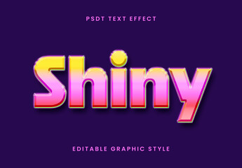Pink And Yellow Shiny Colourful Text Effect Gradient Glossy Bold Font