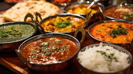 Fototapeta premium Delicious indian food selection