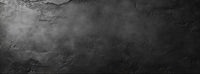 Dark textured concrete wall with rough and cracked surface showing aged and weathered details