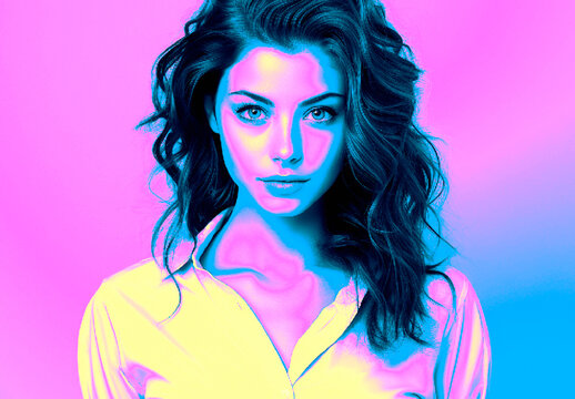 Colorful Cyberpunk Color Grading Photo Effect