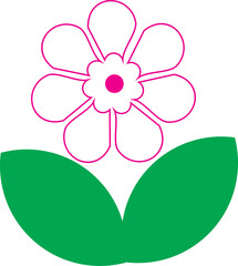 Simple flower icon