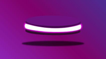 Vibrant Hover Disc Illuminated Light