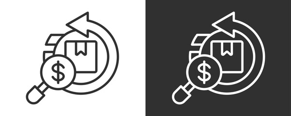 Supply Chain Icon Set Vector Collection Isolated In Black And White