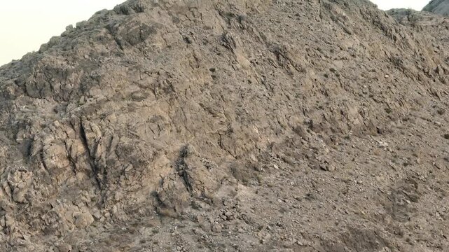 Aerial Lone Mountain Las Vegas Rocky Desert Landscape Flyover