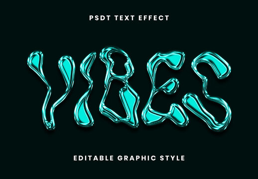 Liquid Glass Text Effect