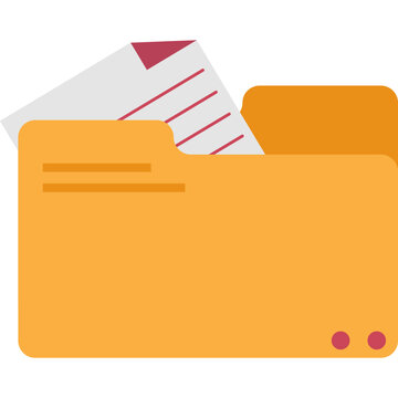 Folder Document Flat Illustration