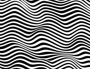 Black white wavy texture