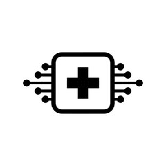 Fototapeta premium Modern technology solution icon for innovation and growth, showcasing digital advancement, perfect for tech companies and startups, originally a vector graphic