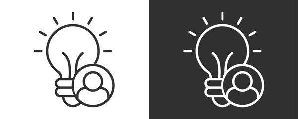 User Icon Set Vector Collection Isolated In Black And White