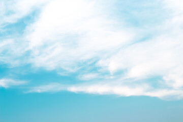 Clouds full on light blue sky background