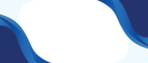 Modern Blue Professional Business Wavy design with empty space  horizontal Background