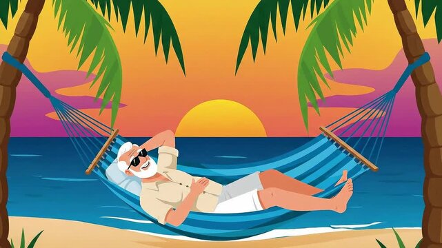 Watch This Man Achieve Peak Retirement Bliss